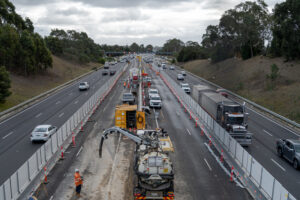Clyde Road median works commence