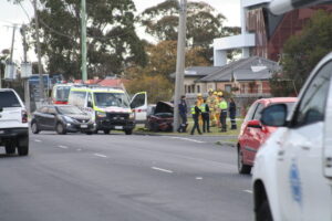 Triple car crash