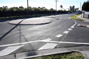 Timber bollards part of Browns Rd safety revamp