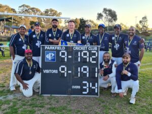 Parkfield salute in winter cricket competition