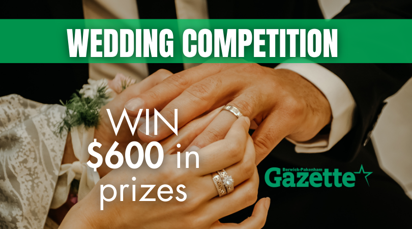 [WEDDING COMPETITION] – Win $600 in Wedding Package prizes locally