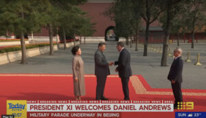 Andrews defends parade pic