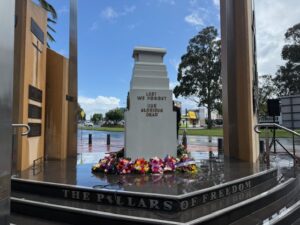 Braving the rain for Remembrance Day
