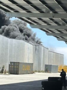 Spray-booth blaze at Cranbourne West warehouse
