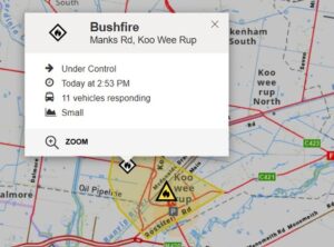 Crews tackling grassfire at Manks Road