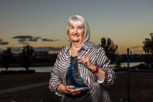 Mother takes torch, named Senior Citizen of the Year