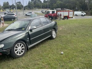 Alleged speeding crash ends on Gazette office embankment